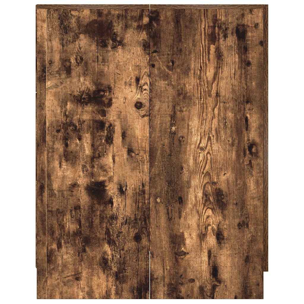 813194 vidaXL Washing Machine Cabinet Smoked Oak 71x71,5x91,5cm