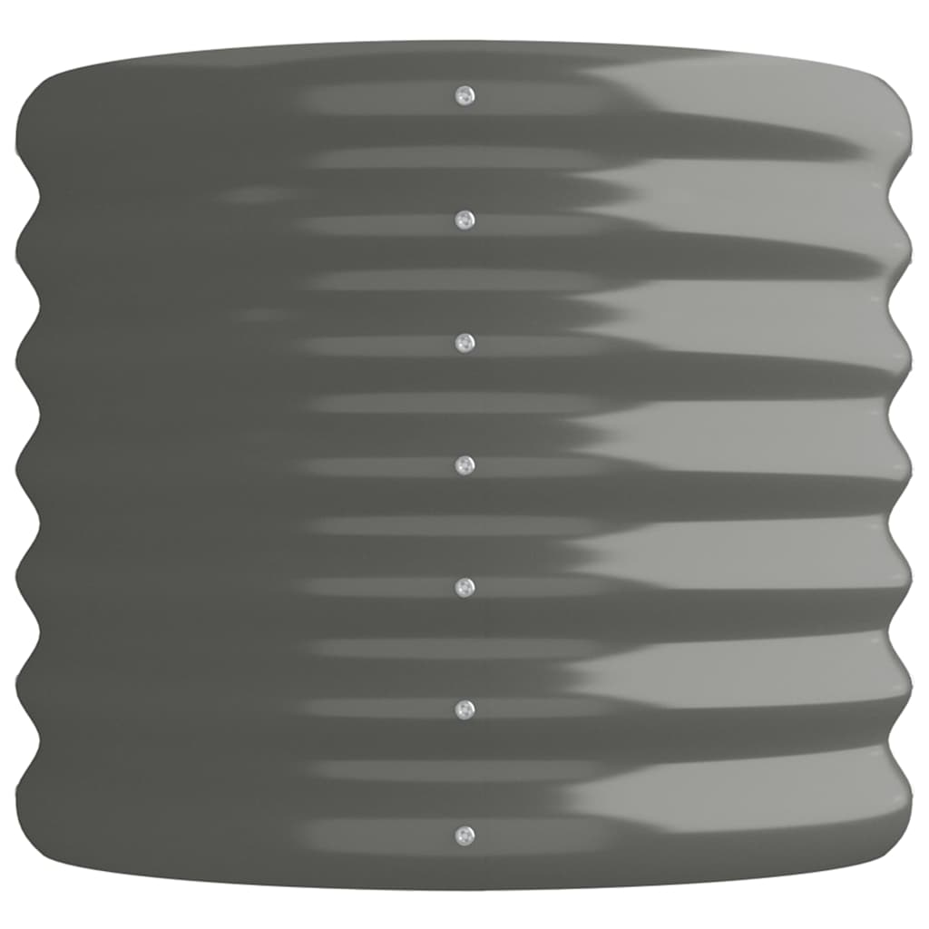 Garden Raised Bed | Grey | Powder-coated steel | Large | Durable