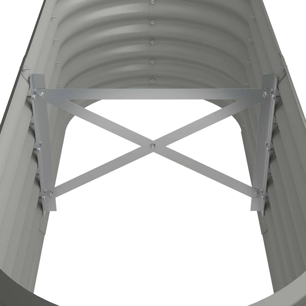 Garden Raised Bed | Grey | Powder-coated steel | Large | Durable