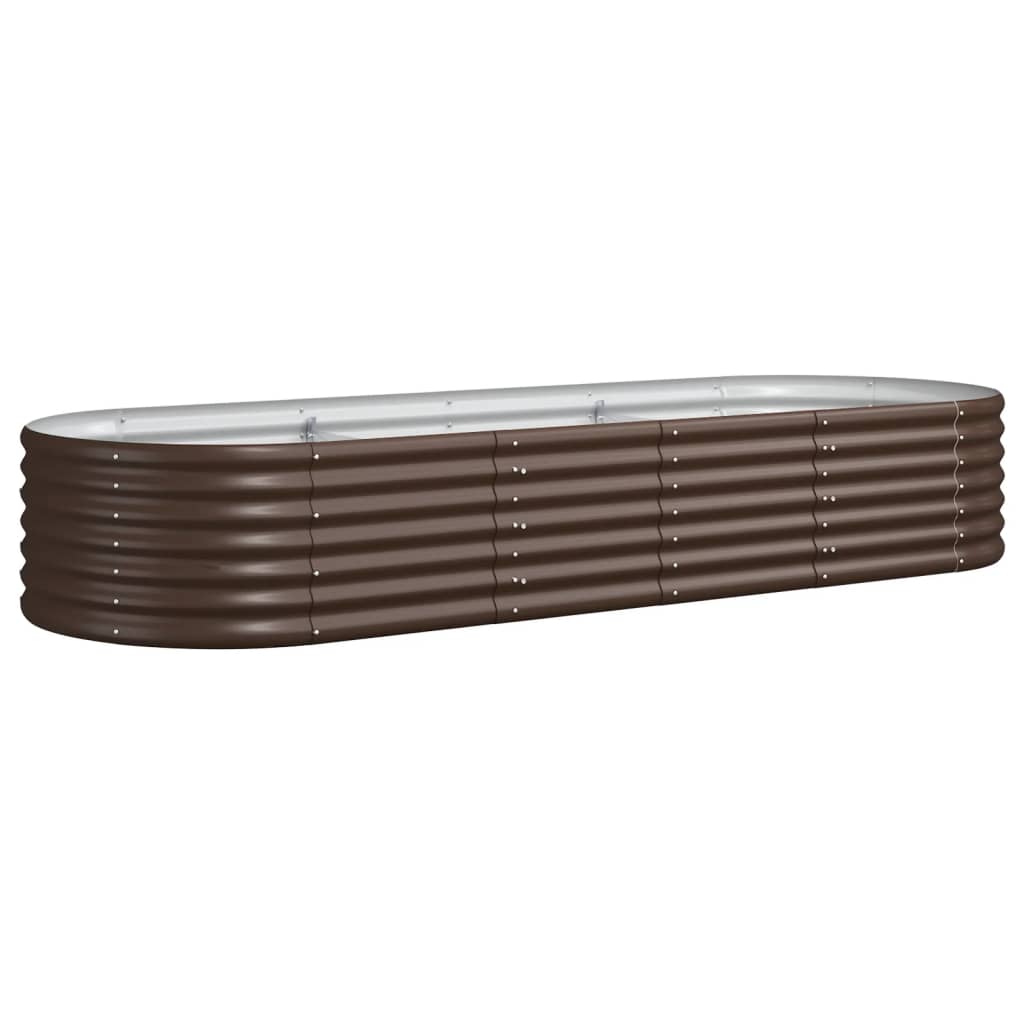 Garden Raised Bed | Brown | Powder-coated steel | Large |  Durable