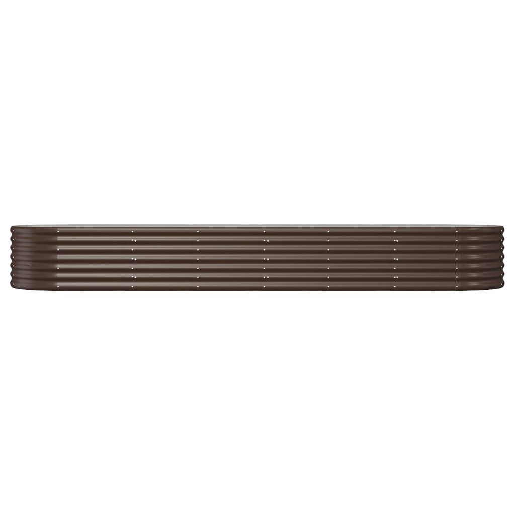 Garden Raised Bed | Brown | Powder-coated steel | Large | Durable