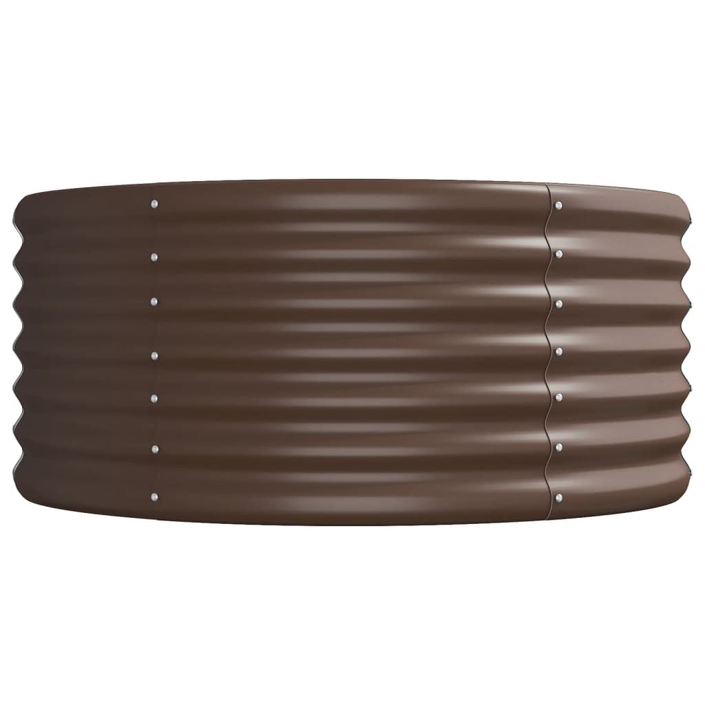Garden Raised Bed | Brown | Powder-coated steel | Large | Durable