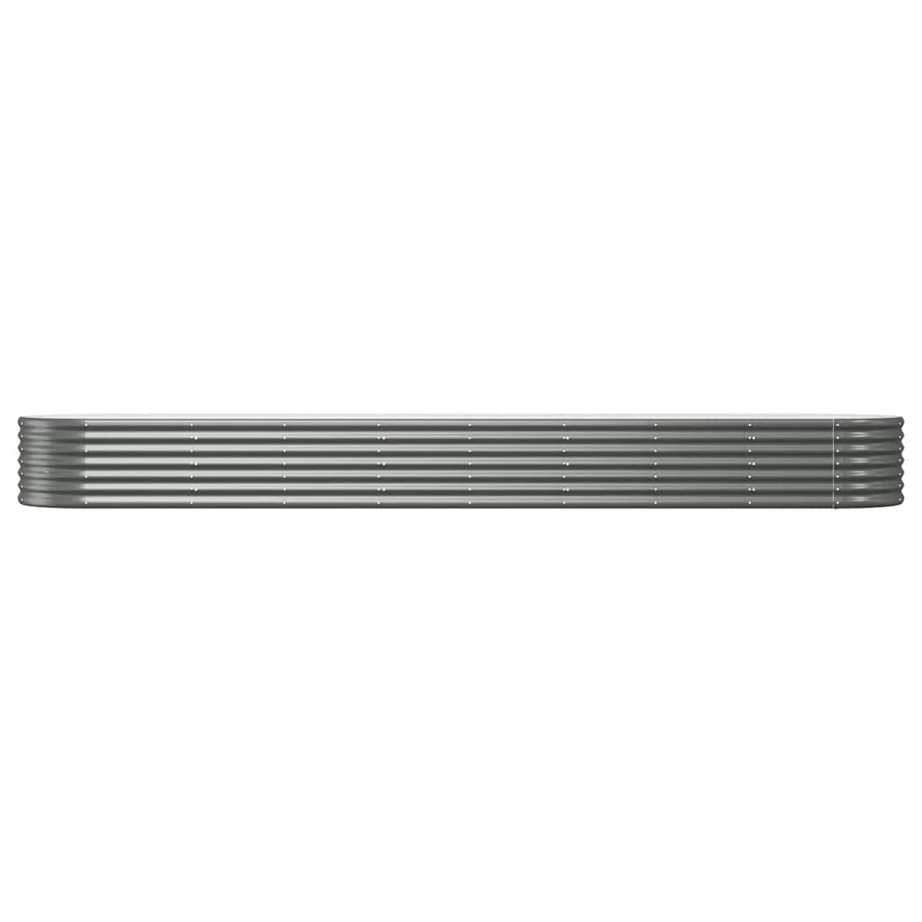 Garden Raised Bed | Grey | Powder-coated steel | Large | Durable