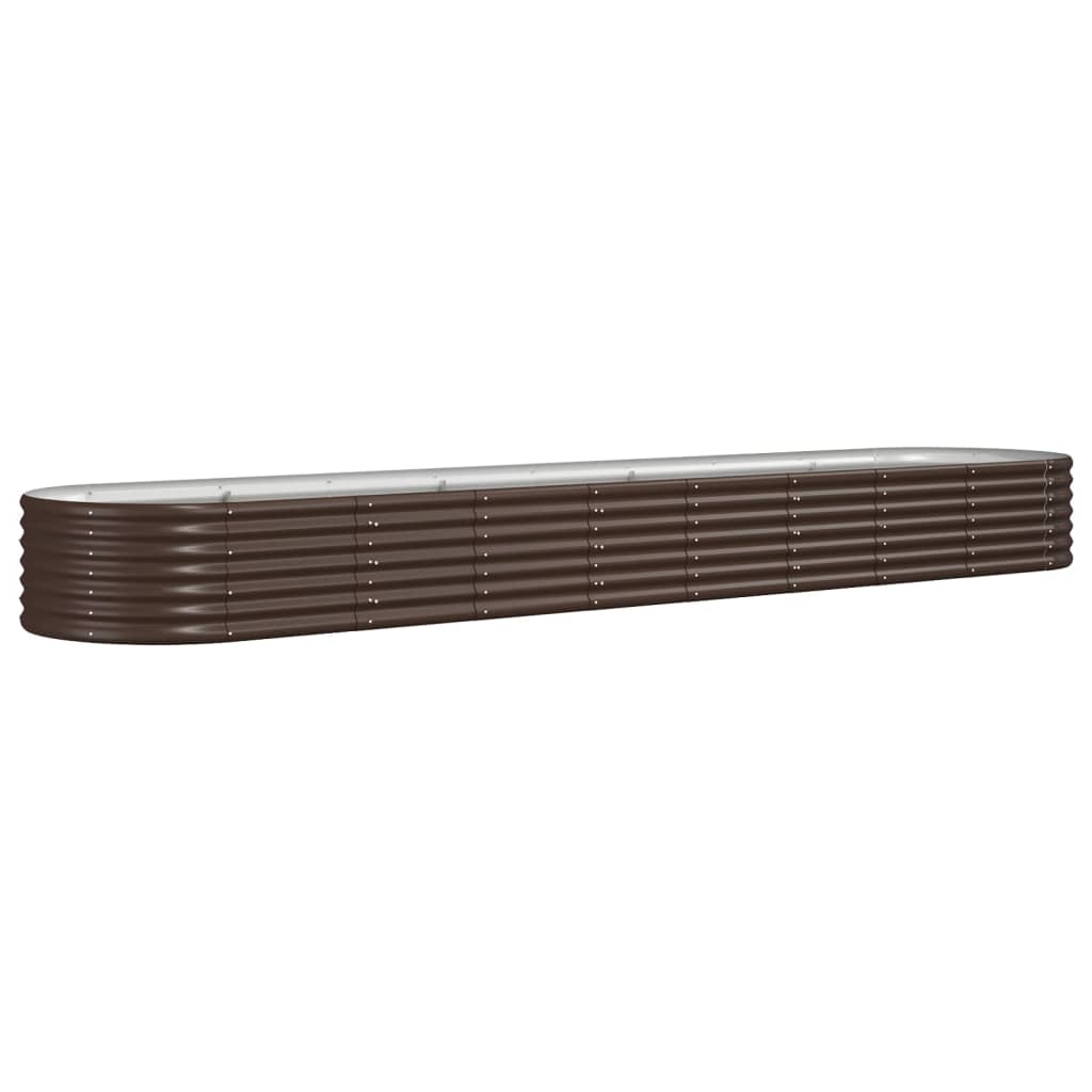 Garden Raised Bed | Brown | Powder-coated steel | Large | Durable