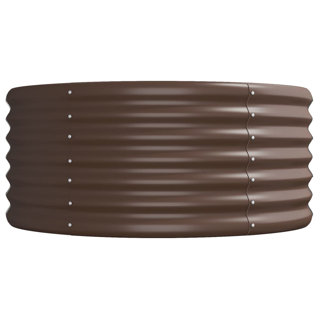 Garden Raised Bed | Brown | Powder-coated steel | Large | Durable