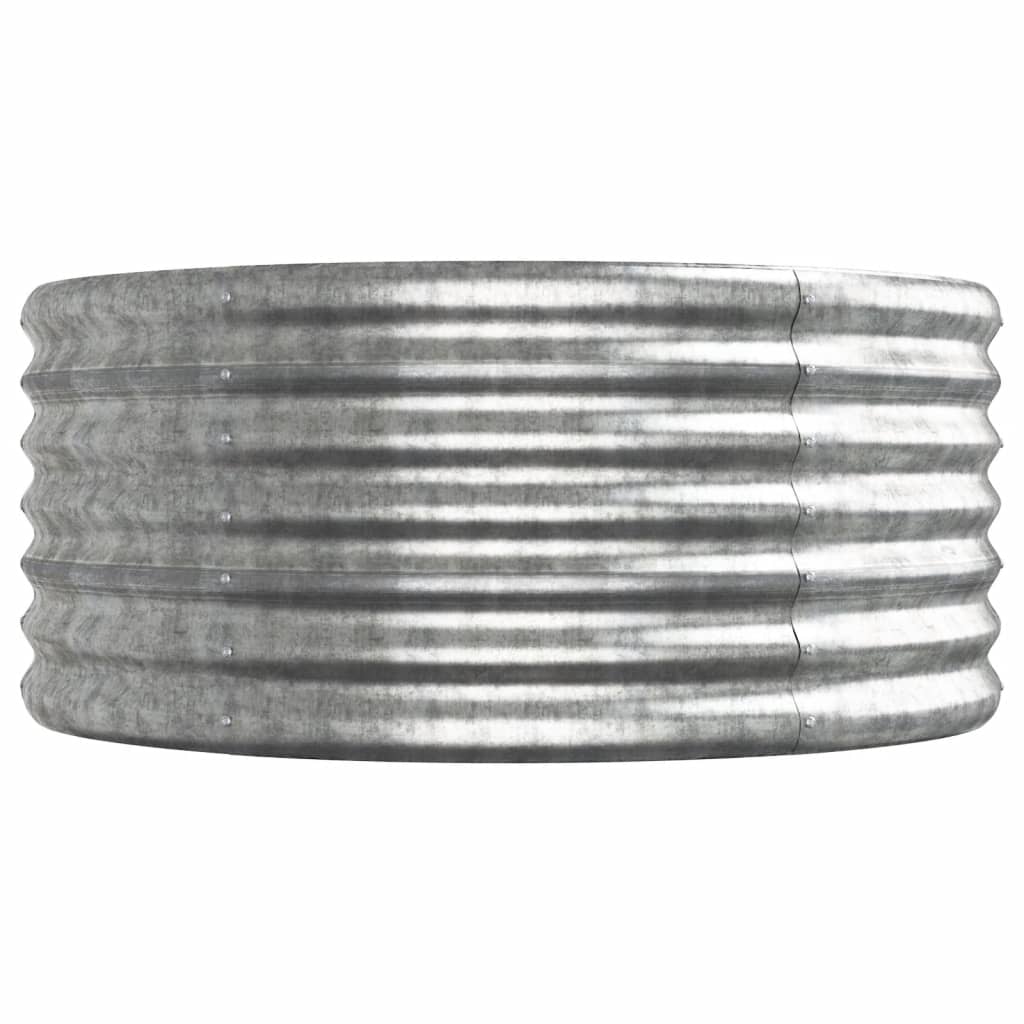 Garden Raised Bed | Silver | Powder-coated steel | Large |  Durable