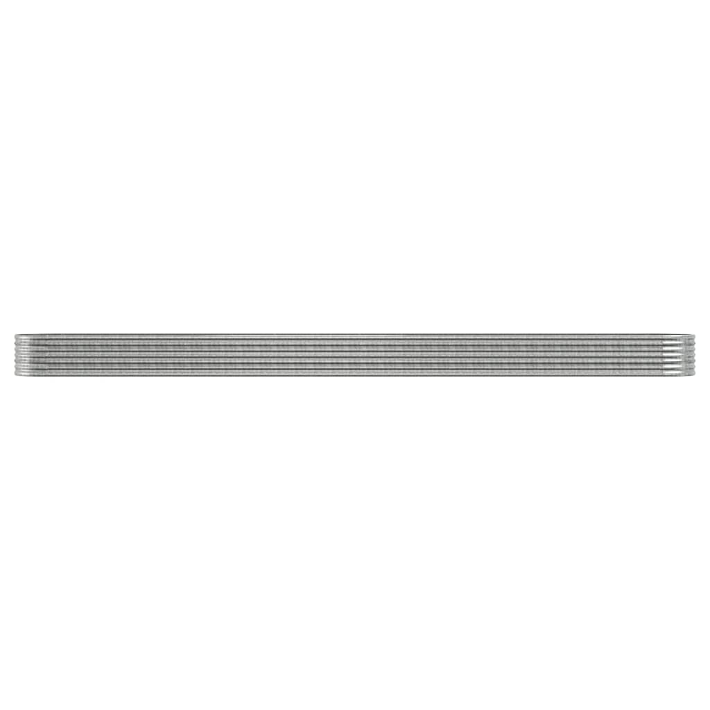 Garden Raised Bed | Silver | Powder-coated steel | Large | Durable