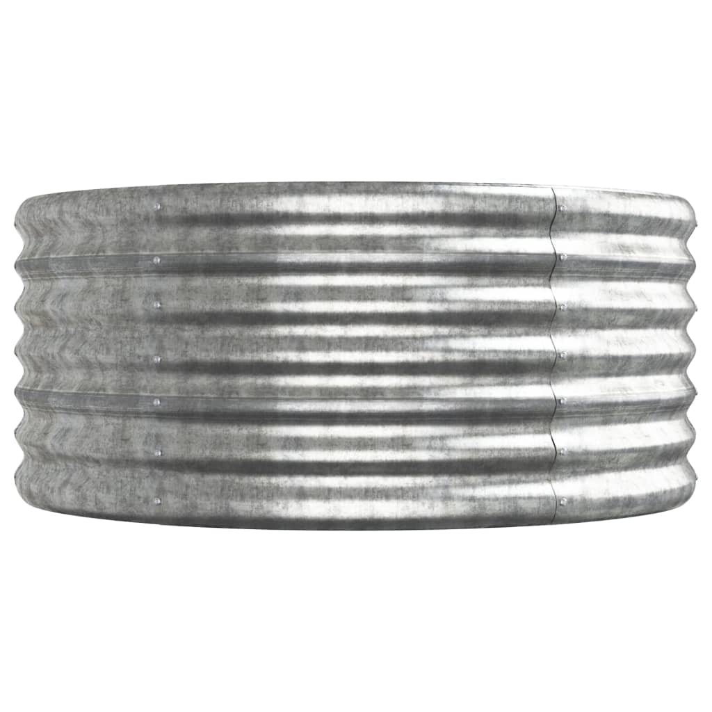 Garden Raised Bed | Silver | Powder-coated steel | Large | Durable