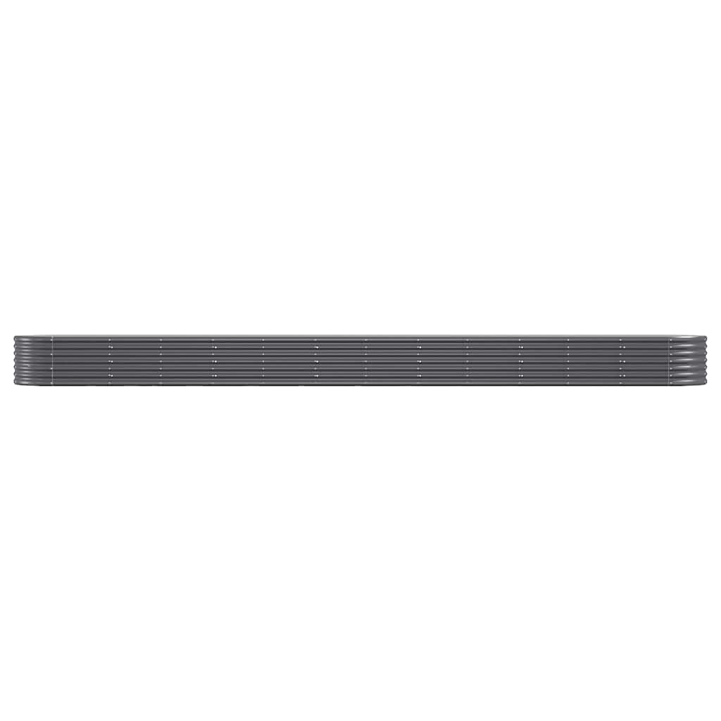 Garden Raised Bed Galvanised Steel 512x80x36 cm Anthracite