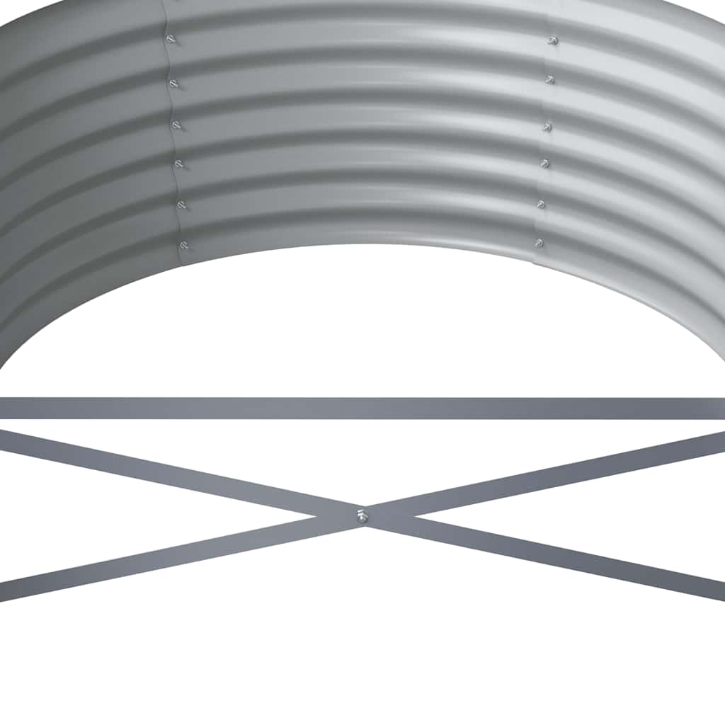 Garden Raised Bed Galvanised Steel 512x80x36 cm Anthracite
