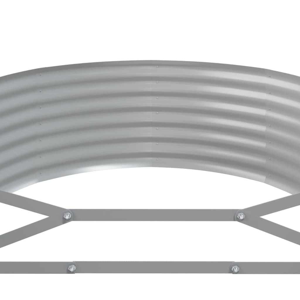 Garden Raised Bed Galvanised Steel 175x100x36 cm Brown