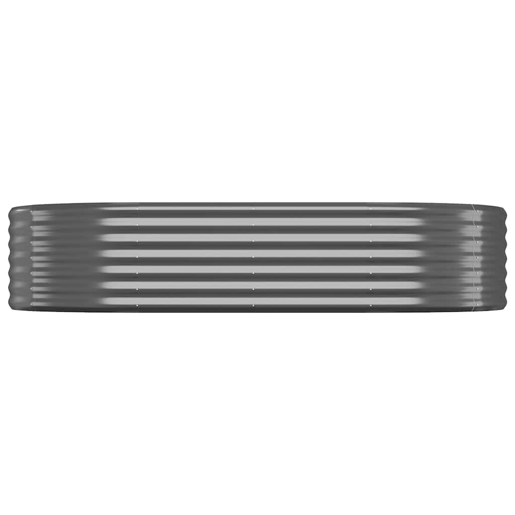 Garden Raised Bed Galvanised Steel 175x100x36 cm Anthracite