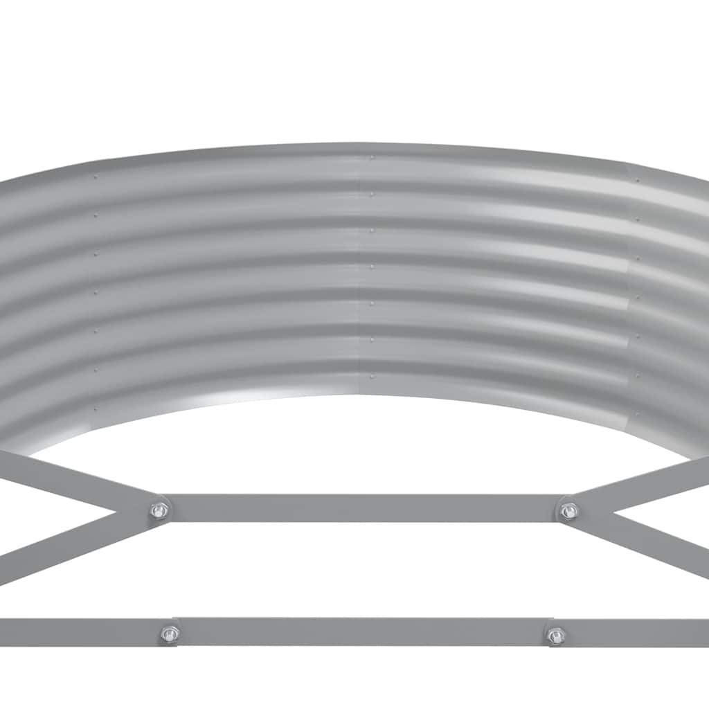 Garden Raised Bed Galvanised Steel 249x100x36 cm Anthracite