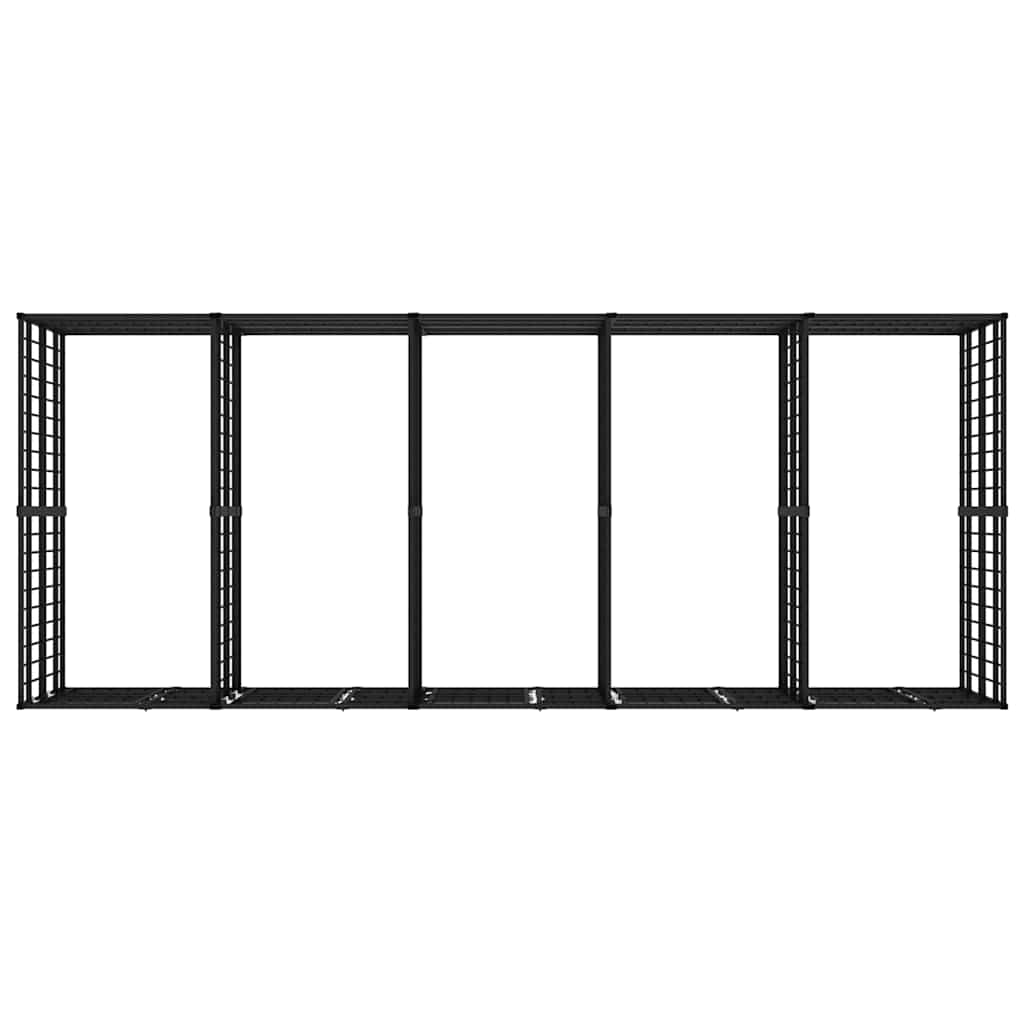 Outdoor Dog Kennel Steel 9.22 m²