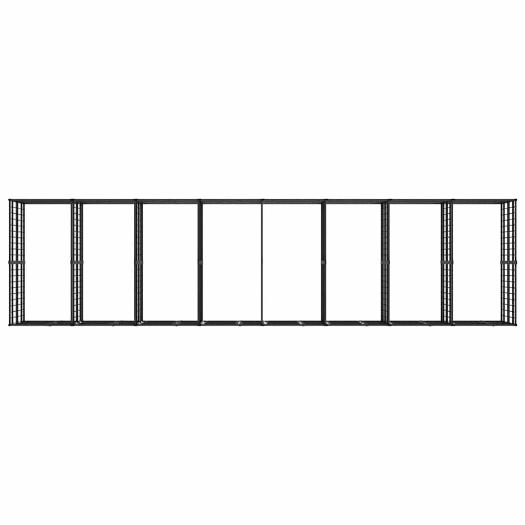 Outdoor Dog Kennel Steel 14.75 m²