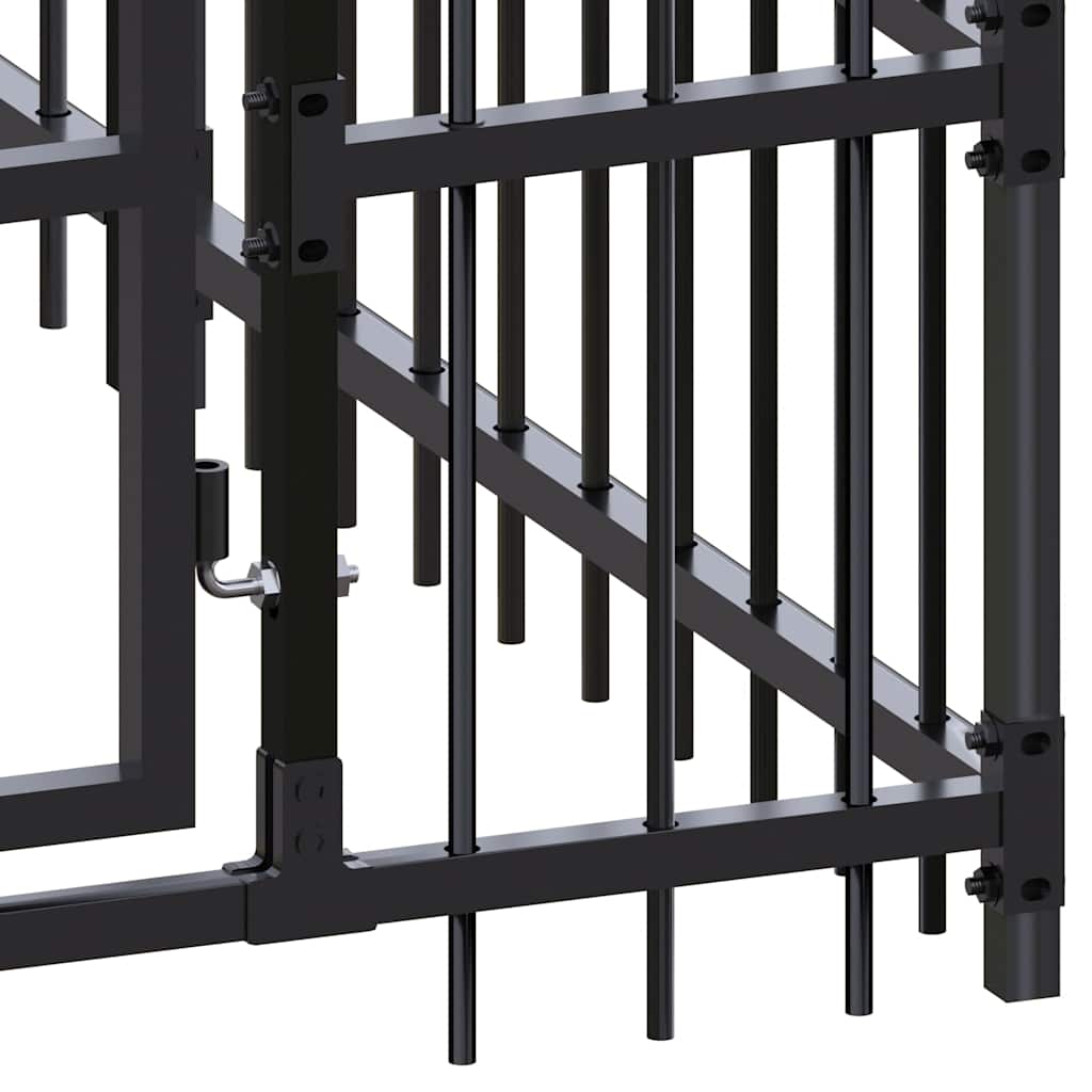 Outdoor Dog Kennel Steel 14.75 m²