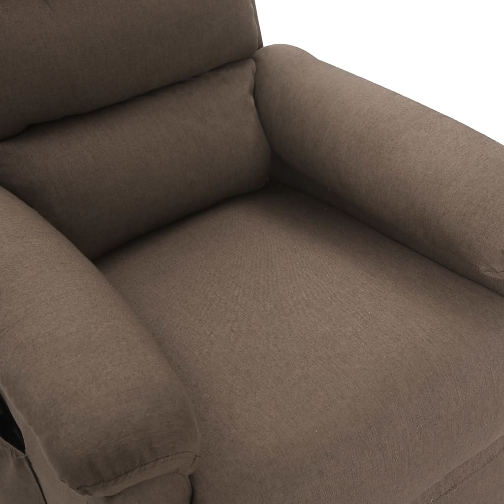 Massage Chair Taupe Fabric