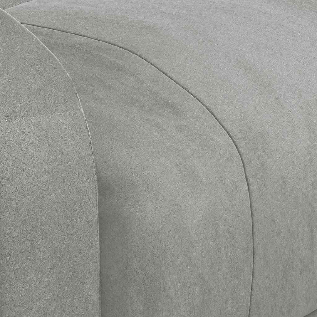 Massage Chair Light Grey Velvet