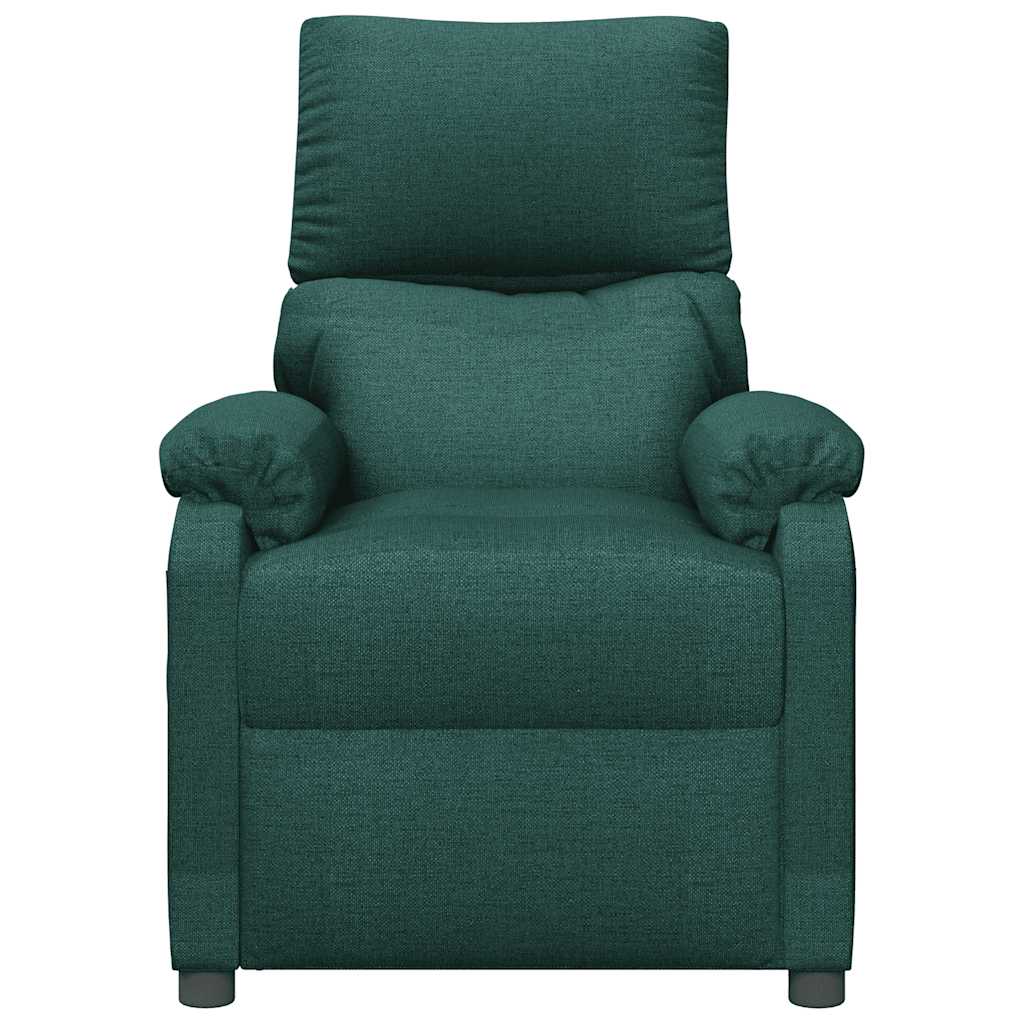 Massage Chair Dark Green Fabric