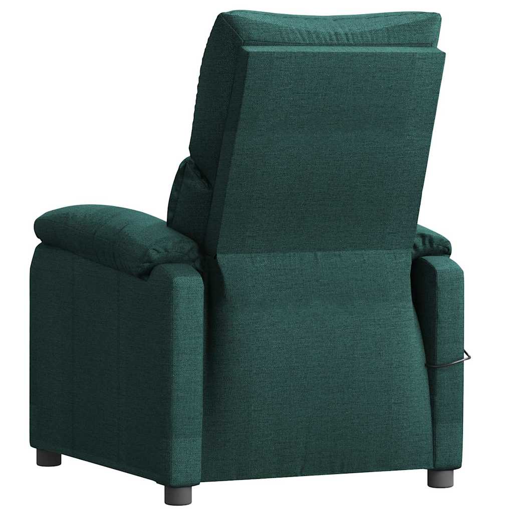 Massage Chair Dark Green Fabric