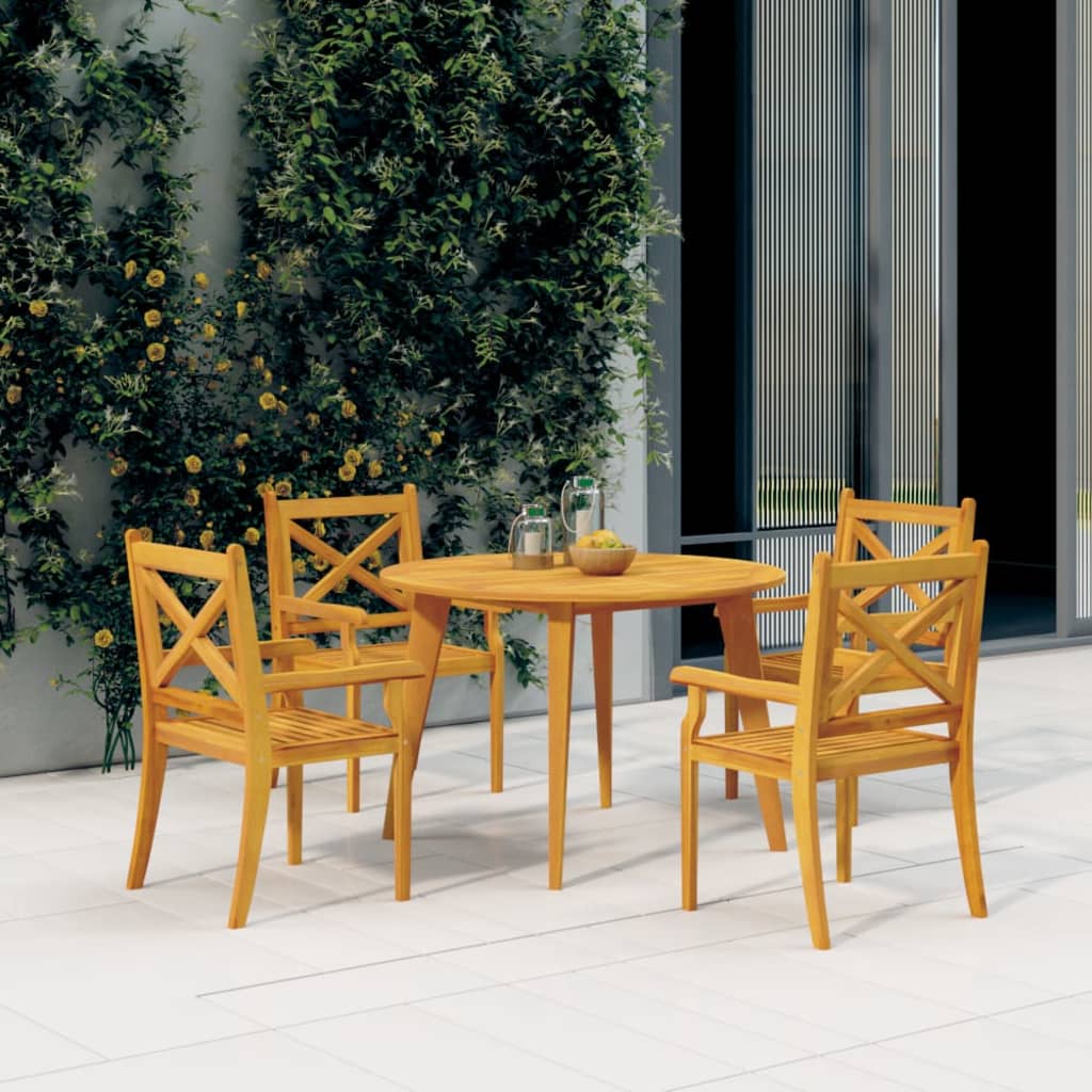 Dining Chair | Set of 4 | Natural Acacia