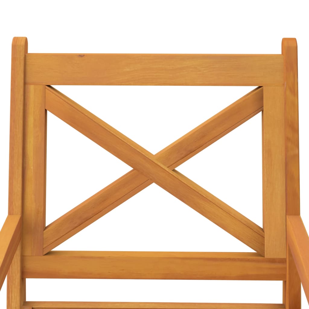 Dining Chair | Set of 8 | Natural Wood | Solid acacia wood | Standard