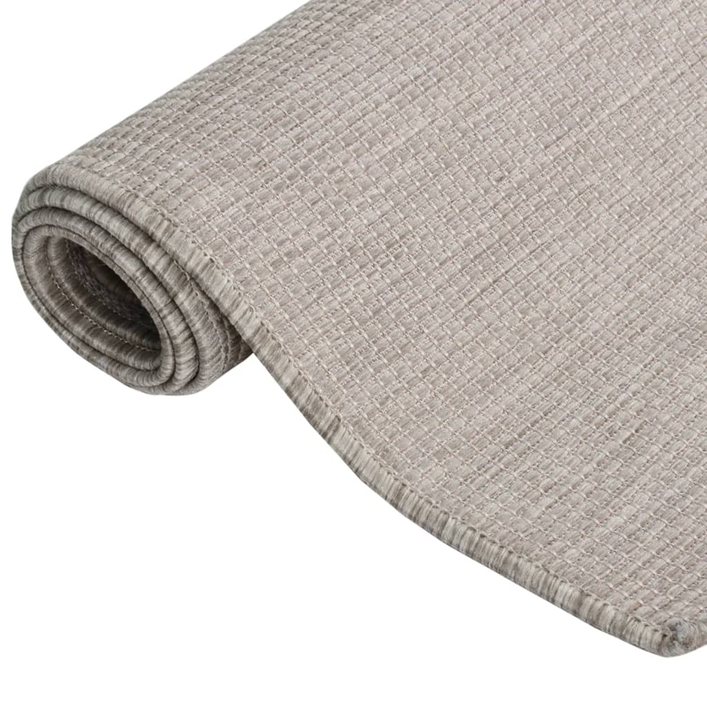 Outdoor Flatweave Rug 160x230 cm Light Grey