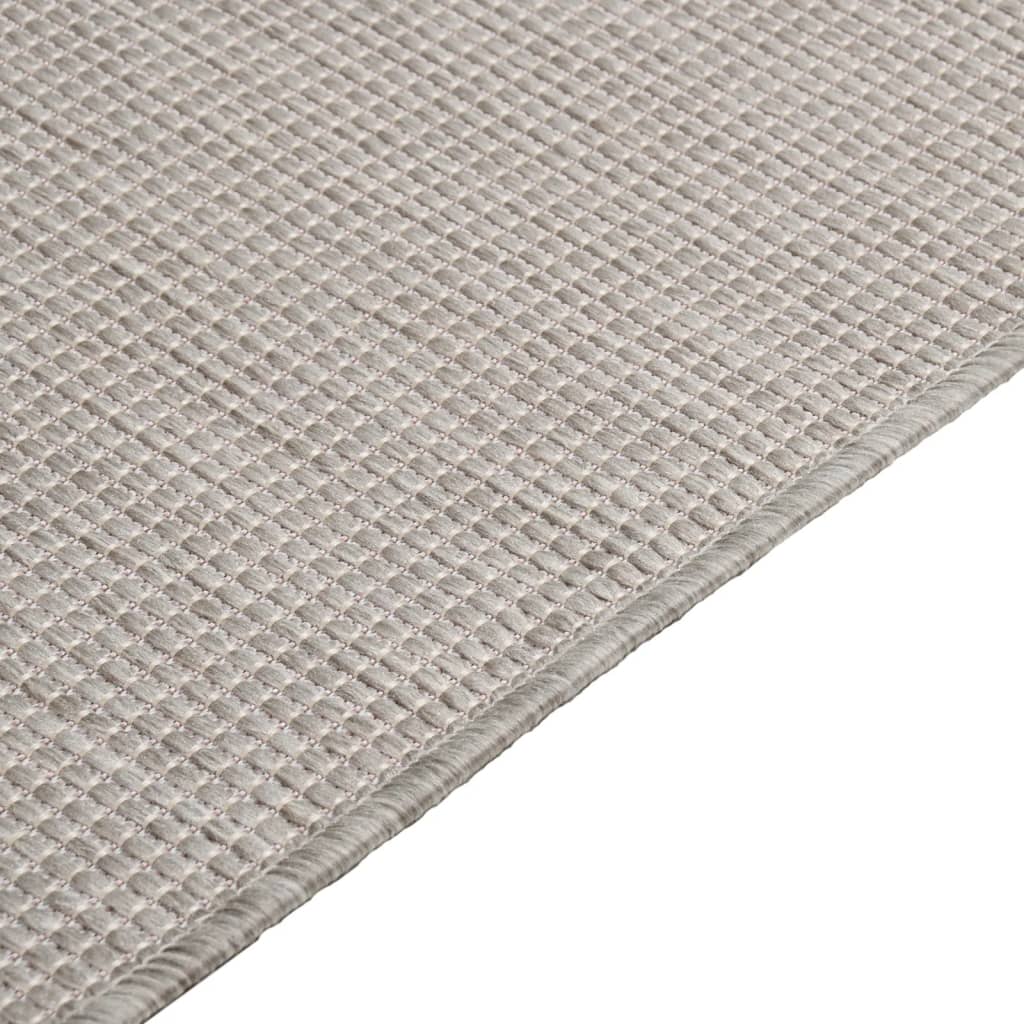 Outdoor Flatweave Rug 160x230 cm Light Grey