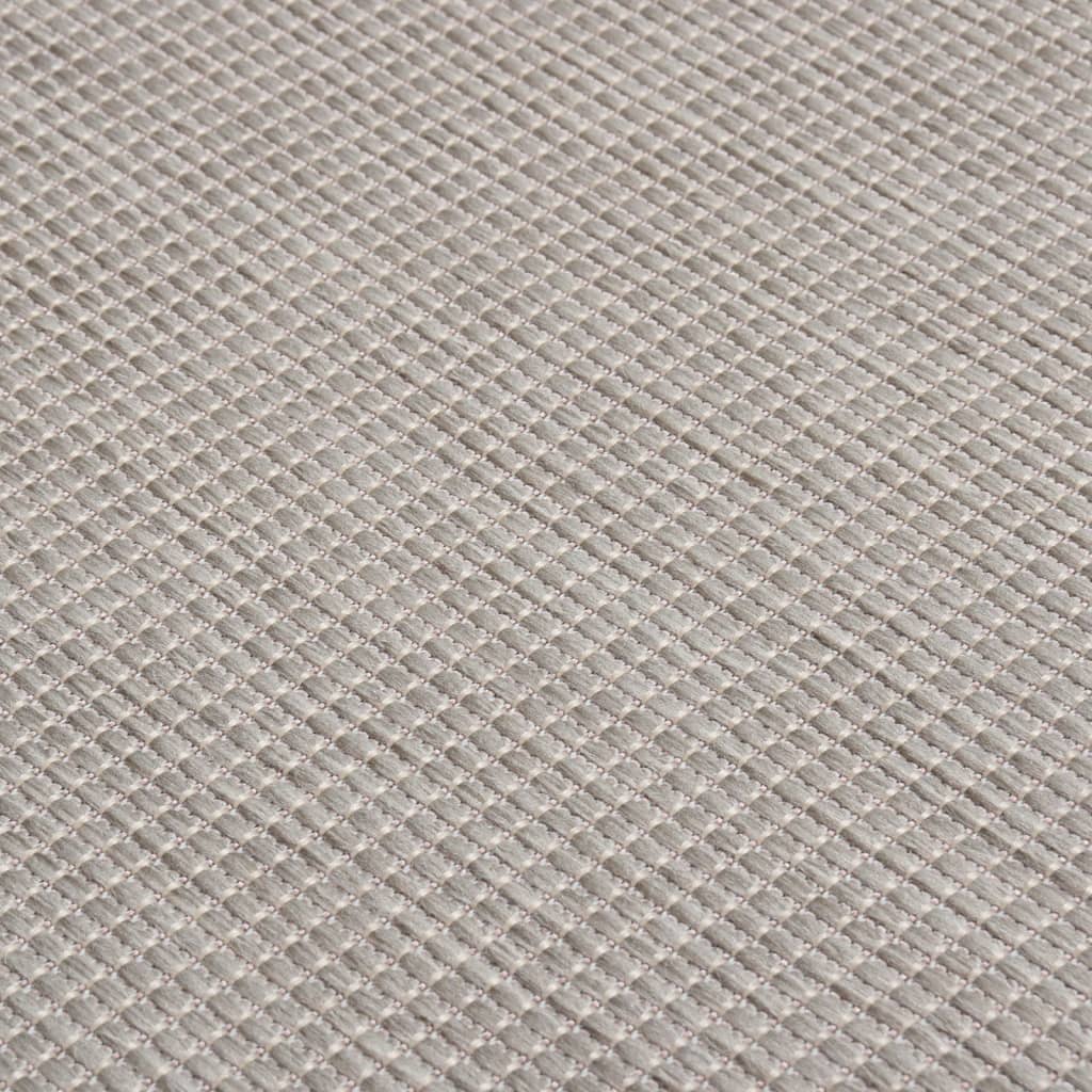 Outdoor Flatweave Rug 160x230 cm Light Grey