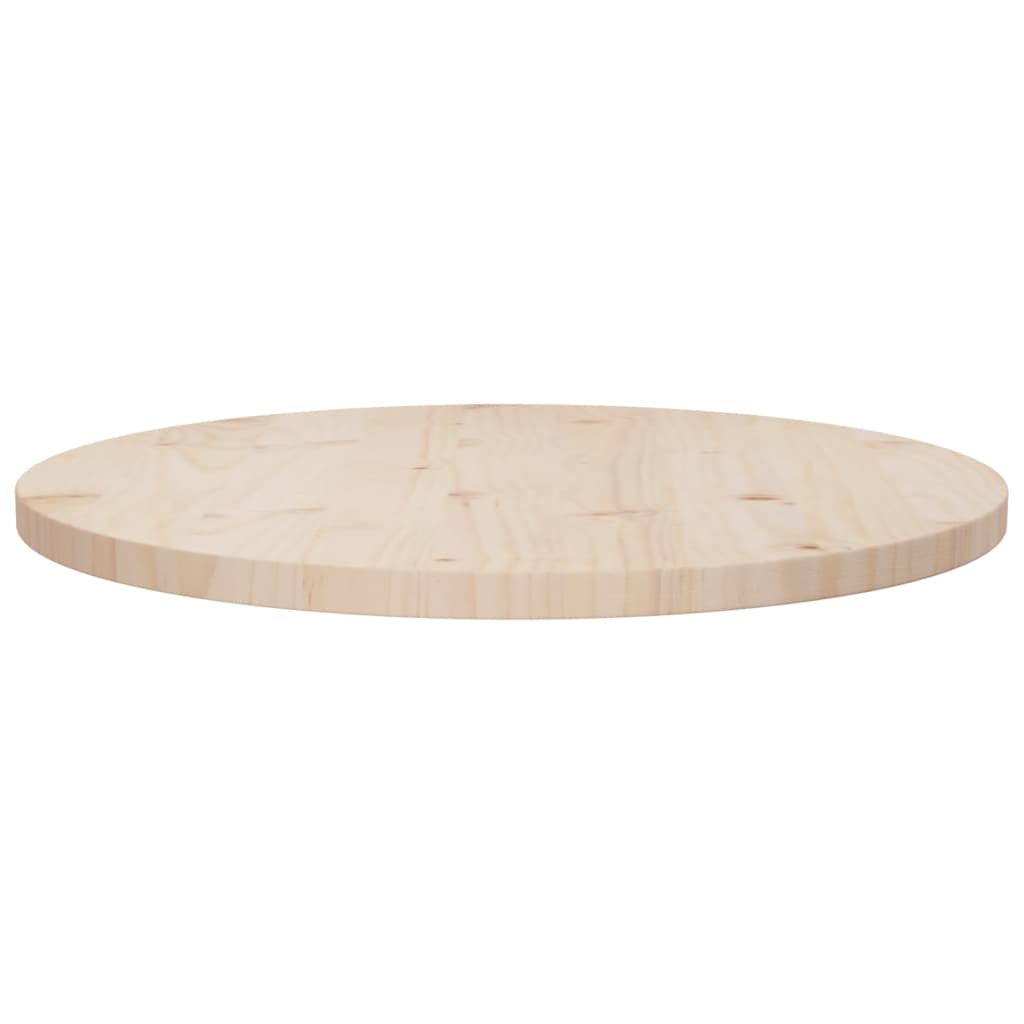 vidaXL Table Top Ø60x2.5 cm Solid Wood Pine