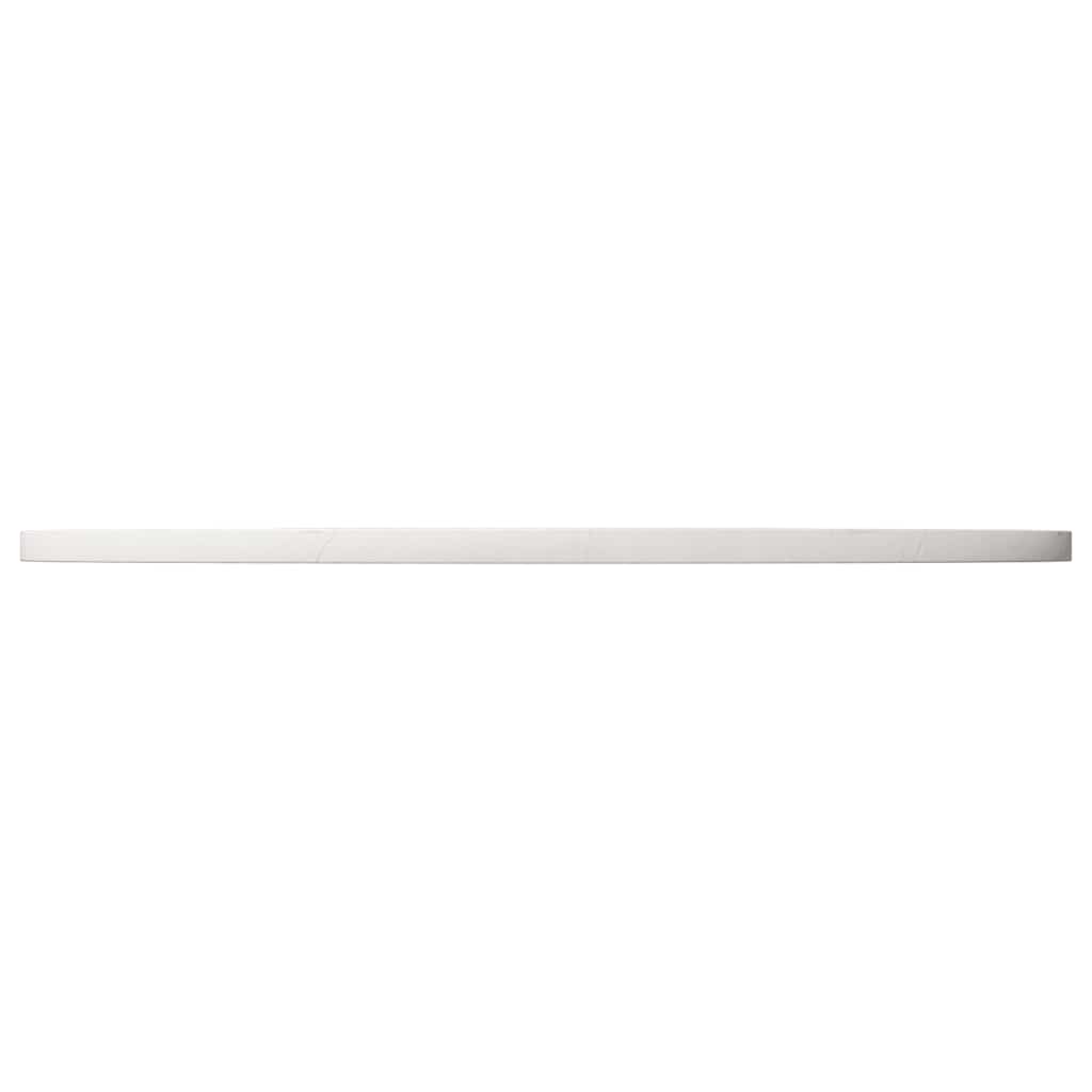 Table Top White Ø80x2.5 cm Solid Wood Pine