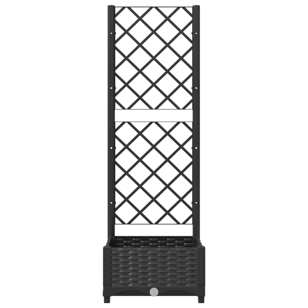 Garden Planter | Black | Polypropylene | 40x40x121.5 cm | Planters