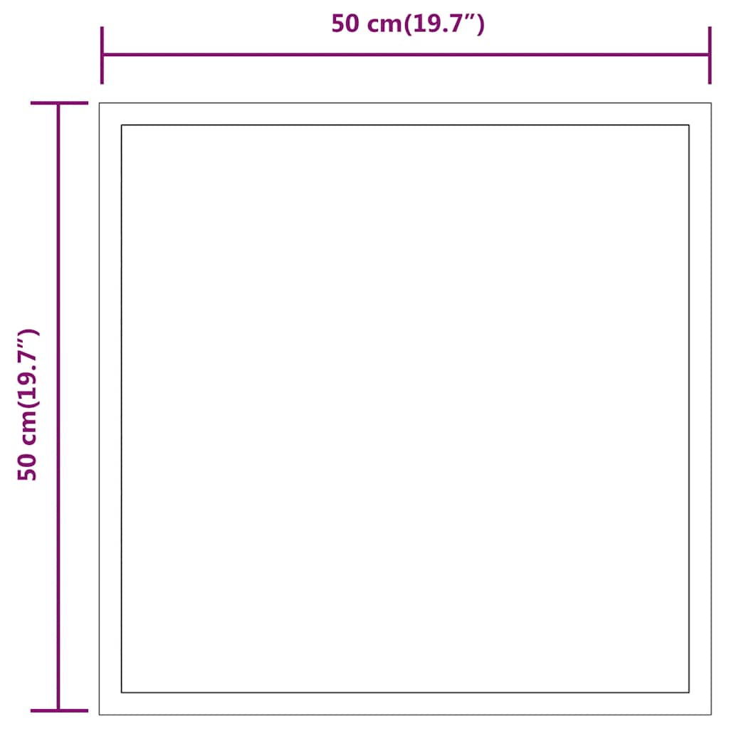 LED Bathroom Mirror 50x50 cm