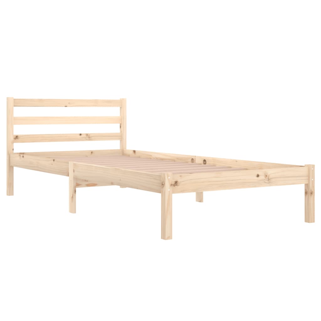 vidaXL Bed Frame without Mattress Solid Wood Pine 90x200cm