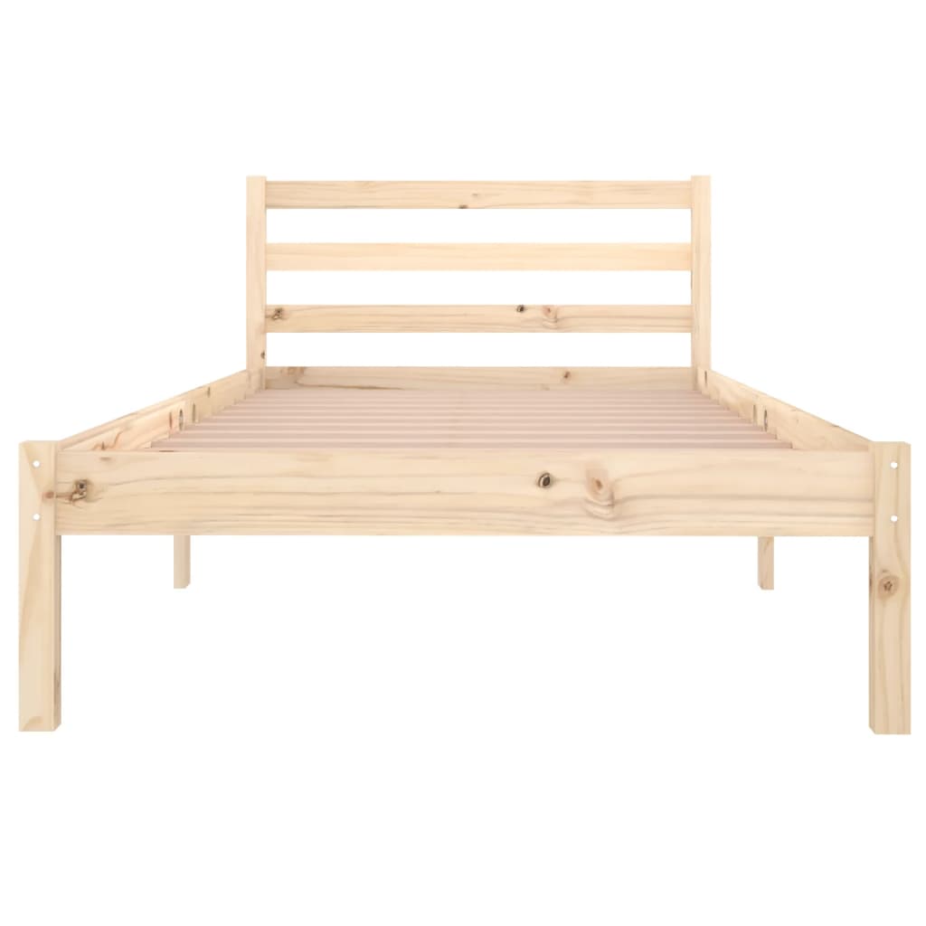 vidaXL Bed Frame without Mattress Solid Wood Pine 90x200cm