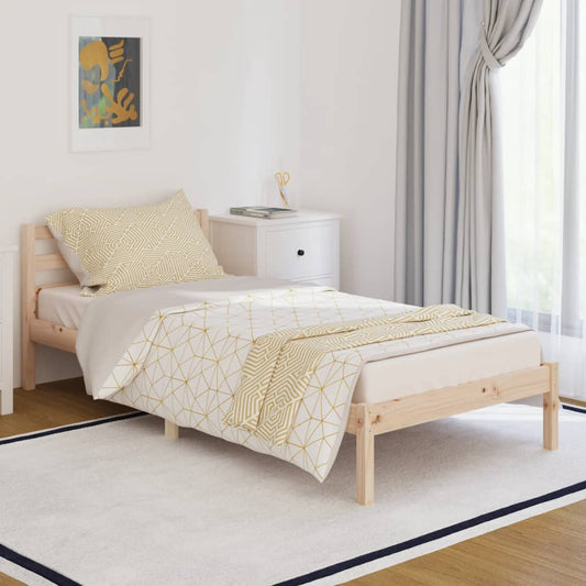 vidaXL Bed Frame without Mattress Solid Wood Pine 90x200cm