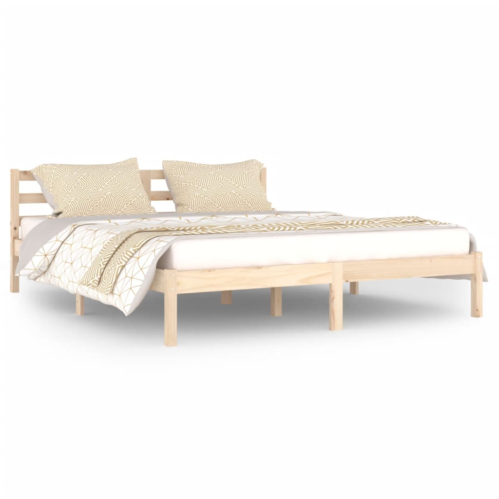 vidaXL Bed Frame without Mattress Solid Wood Pine 160x200cm