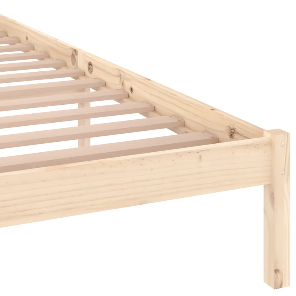 vidaXL Bed Frame without Mattress Solid Wood Pine 160x200cm