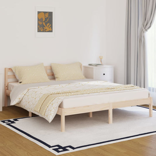 vidaXL Bed Frame without Mattress Solid Wood Pine 160x200cm