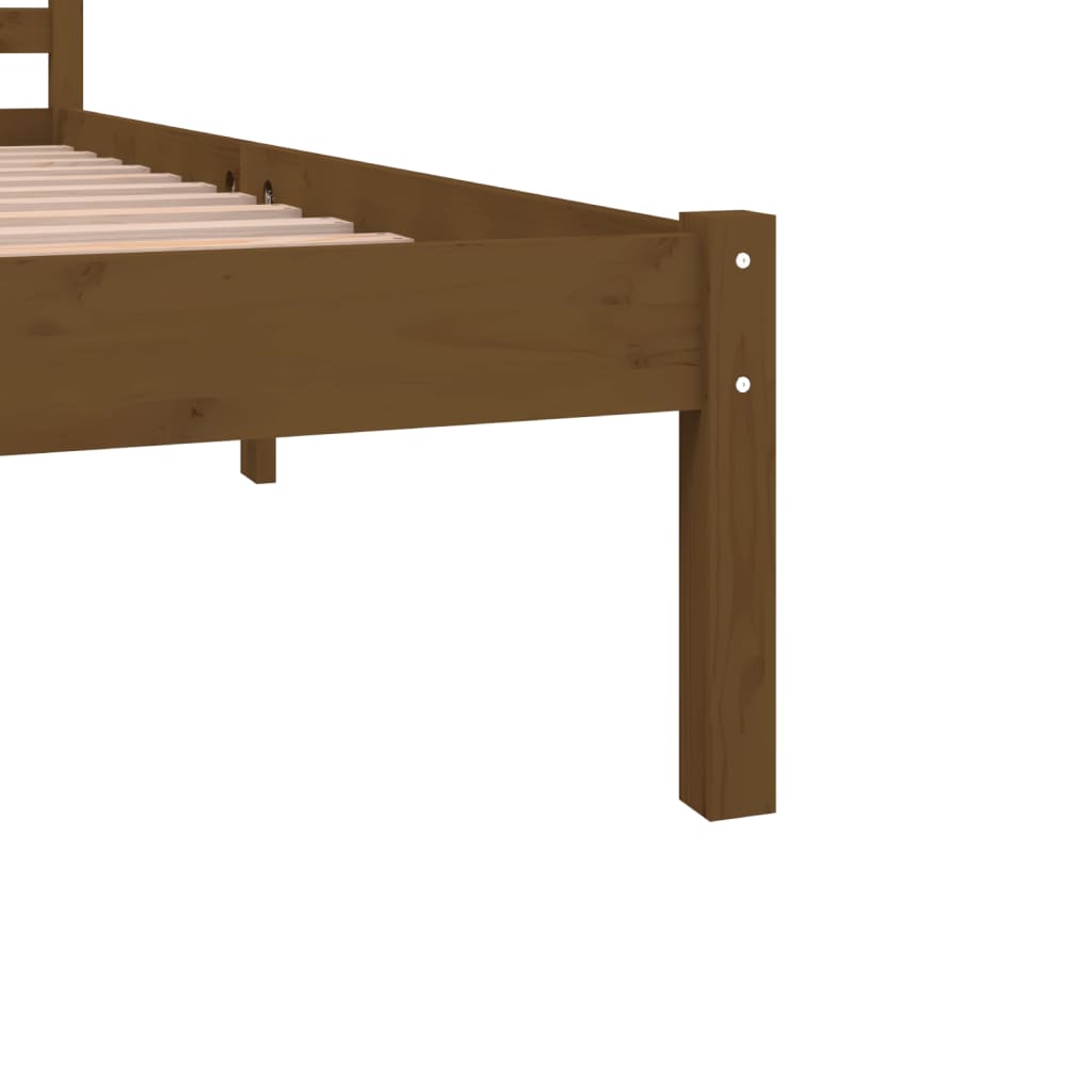 vidaXL Bed Frame without Mattress 180x200cm Honey Brown Super King Size