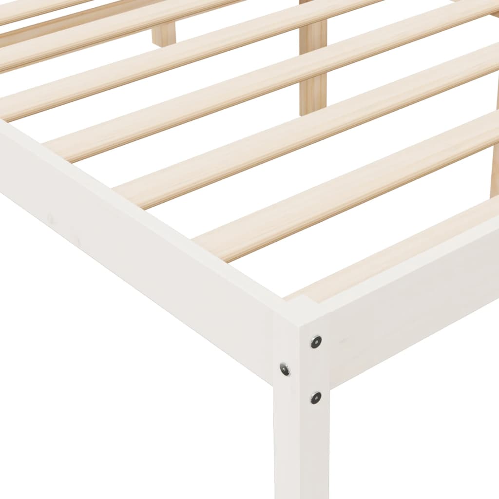 Senior Bed without Mattress White 75x190cm Small Single