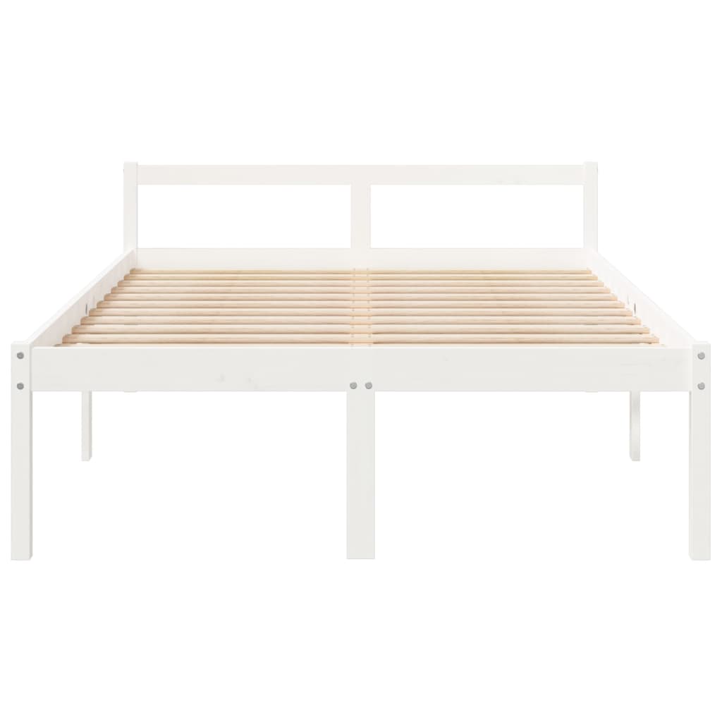 vidaXL Senior Bed without Mattress White 120x190cm Small Double