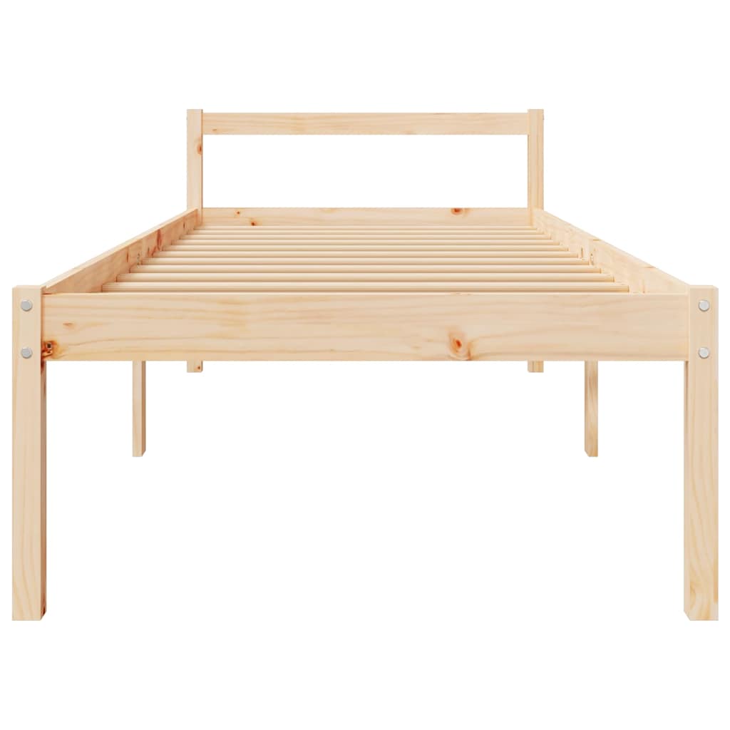 Senior Bed without Mattress 90x200cm Solid Wood Pine