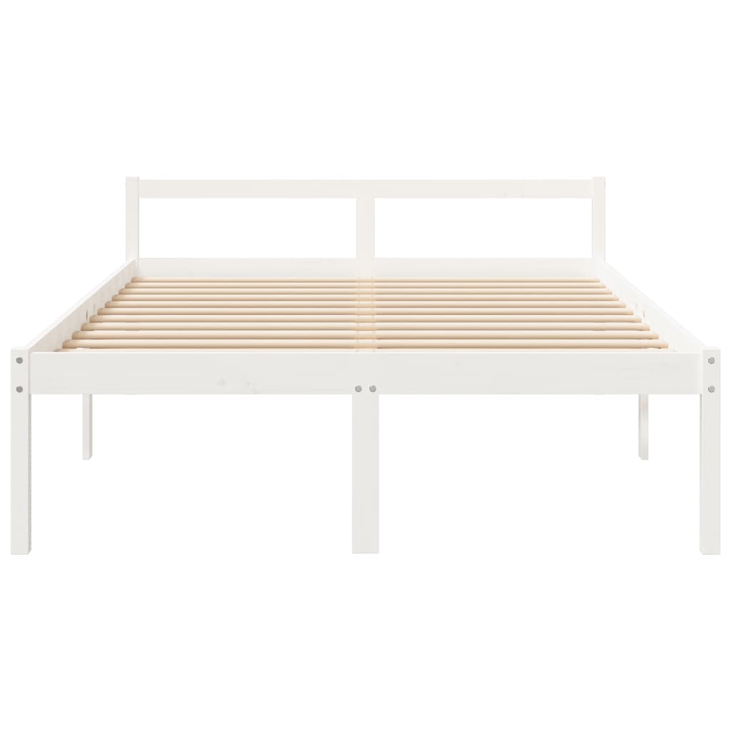 vidaXL Senior Bed without Mattress White 150x200cm King Size