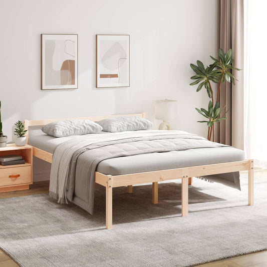 vidaXL Senior Bed without Mattress 160x200cm Solid Wood Pine