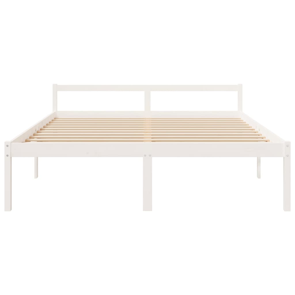 vidaXL Senior Bed without Mattress White 180x200cm Super King Size