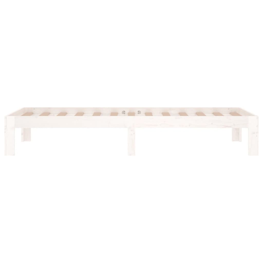 vidaXL Bed Frame without Mattress White 75x190cm Small Single