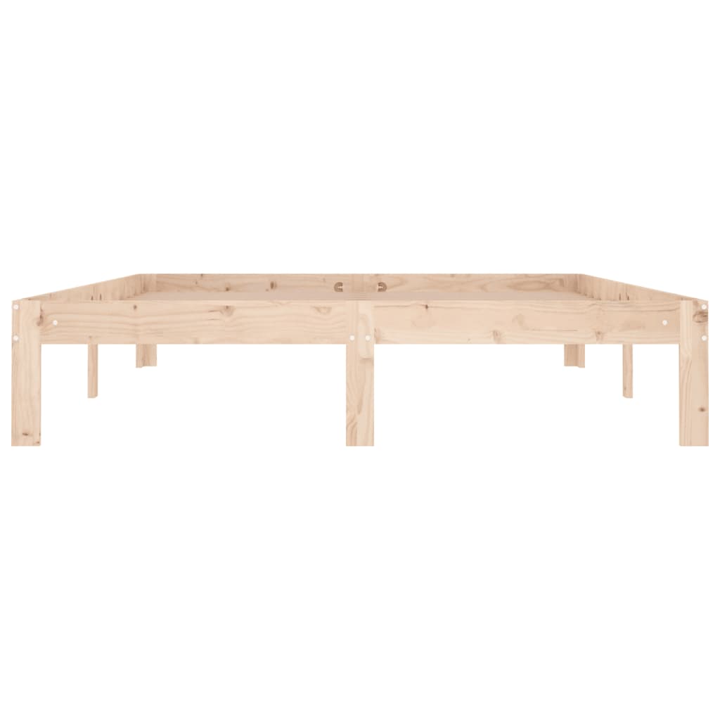 vidaXL Bed Frame without Mattress Solid Wood Pine 140x190cm