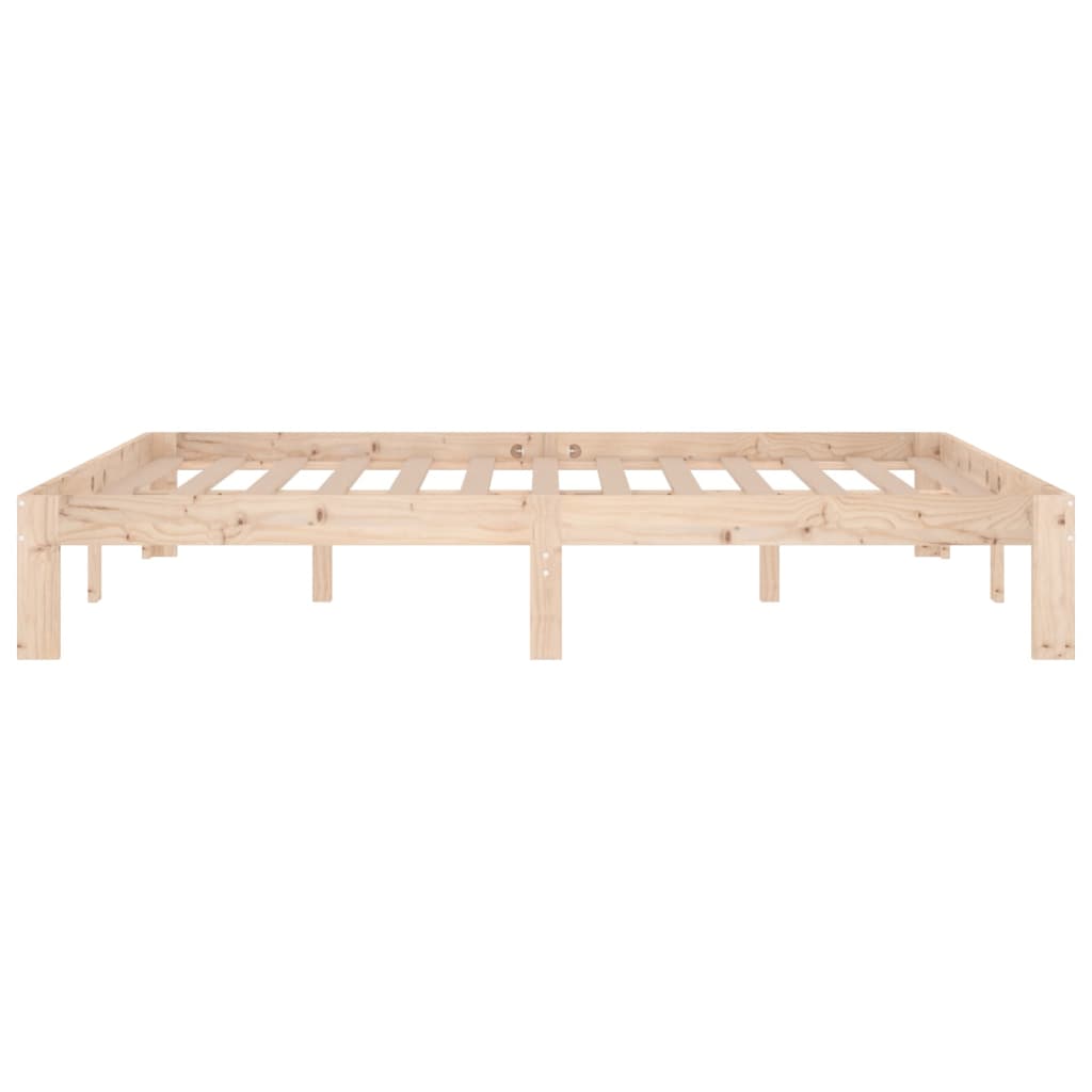 vidaXL Bed Frame without Mattress Solid Wood Pine 140x190cm