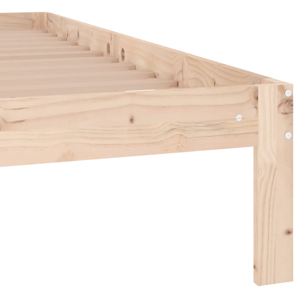 vidaXL Bed Frame without Mattress Solid Wood Pine 140x190cm